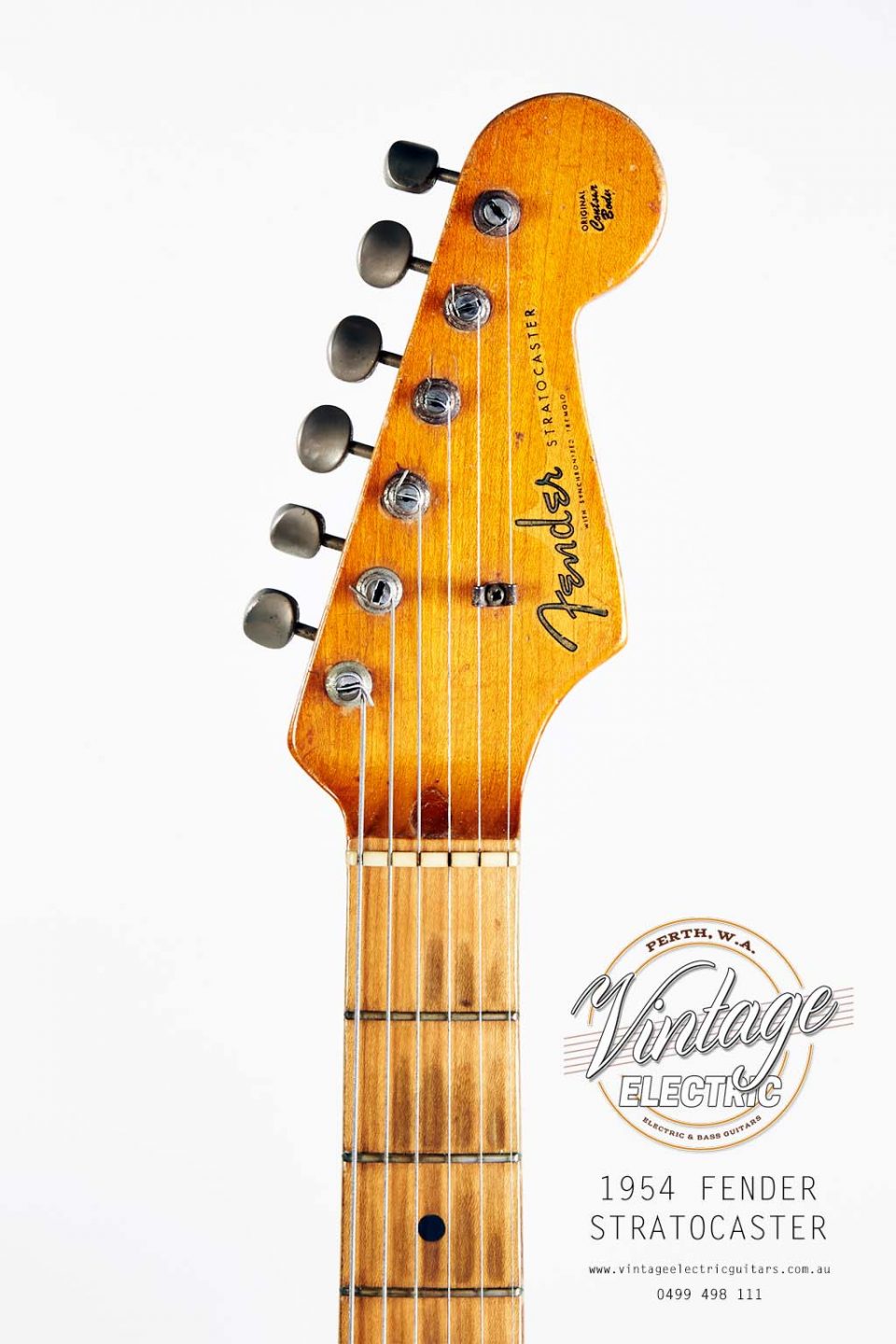 USA 1954 Fender Stratocaster Headstock
